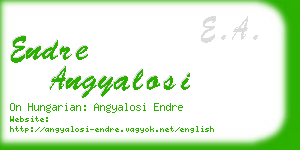 endre angyalosi business card